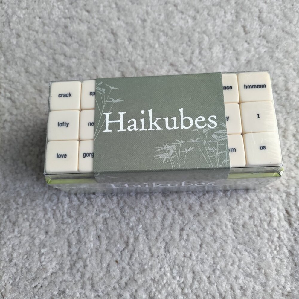 NEW Haikubes Haiku Game - Word Cubes - Chronicle Books Forrest - Pruza Creative